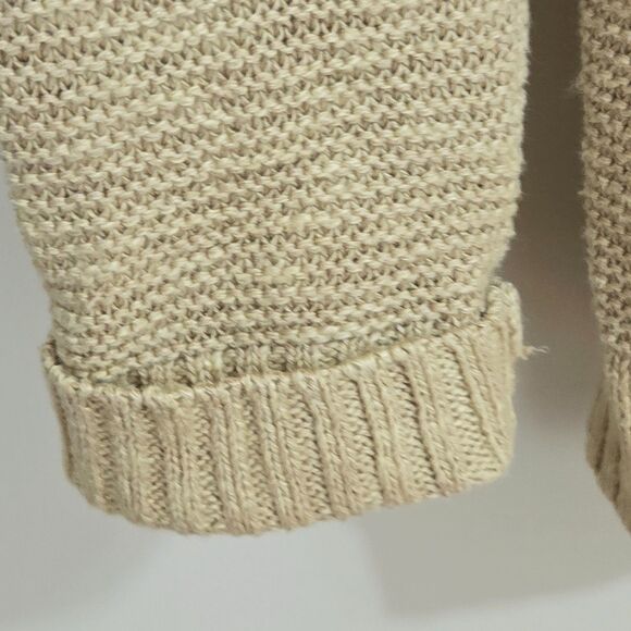 LRL Ralph Lauren Jeans Linen Cotton Cardigan Sweater M Shawl Collar Bone buttons - Picture 7 of 9